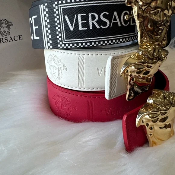 Bundle Versace Black and White Belt with Ornate Buckle versace belt buckle products for sale | eBay main image 3